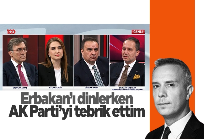 Melih Altınok : Erbakan’ı dinlerken AK Parti’yi tebrik ettim