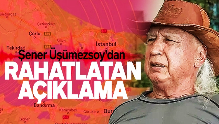 Prof. Dr. Şener Üşümezsoy: Başka bir deprem riski yok