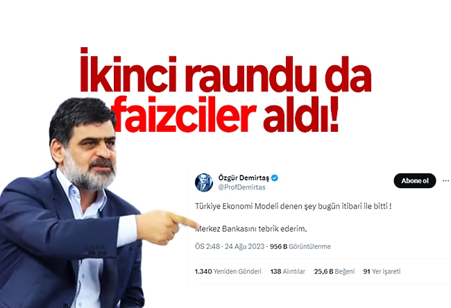 Ali Karahasanoğlu : İkinci raundu da, faizciler aldı!