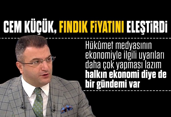 Cem Küçük : Fındık fiyatı ve ekonominin genel görünümü