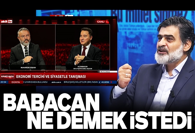 Ali Karahasanoğlu : Ali Babacan, ilk defa Akit’te
