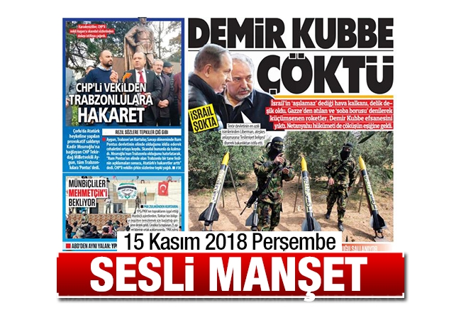 Sesli Manşet 15 Kasım 2018