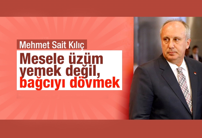 Mehmet Sait Kılıç : Mesele üzüm yemek değil, bağcıyı dövmek