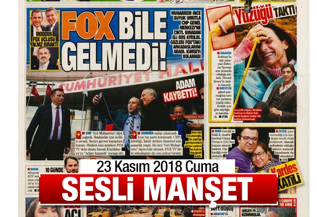 Sesli Manşet 23 Kasım 2018