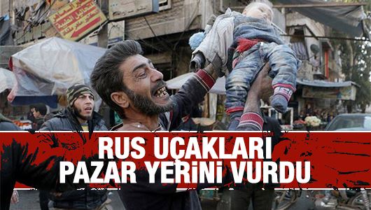 Rus uçakları Esed için vuruyor