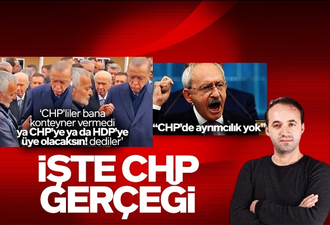 Zekeriya Say : CHP’de “ayrımcılık yok” muş… Tabii yerseniz!