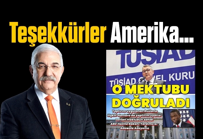 Ali Saydam : Teşekkürler Amerika…