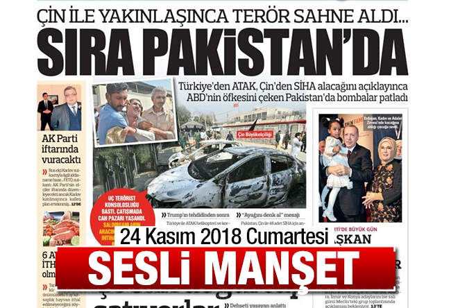 Sesli Manşet 24 Kasım 2018