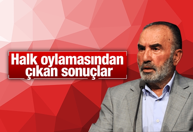 Hayrettin Karaman : Halk oylamasından çıkan sonuçlar