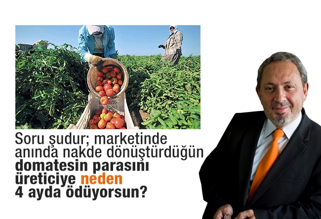 Şeref Oğuz : Nakit çalışan market üreticiye peşin ödesin