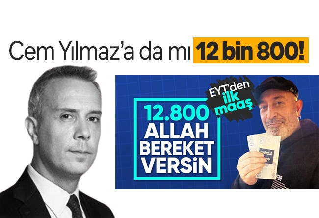 Melih Altınok : Cem Yılmaz’a da mı 12 bin 800!