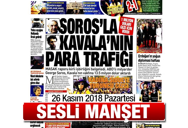 Sesli Manşet 26 Kasım 2018