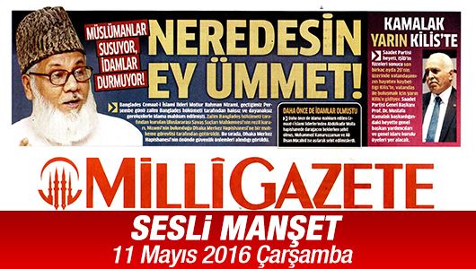 Sesli Manşet 11 mayıs 2016