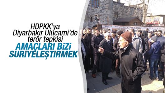 Diyarbakır'da HDP ve PKK'ya vatandaş tepkisi