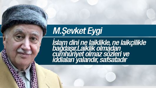 Mehmet Şevket Eygi : Laiklik Laikçilik Sekülerlik