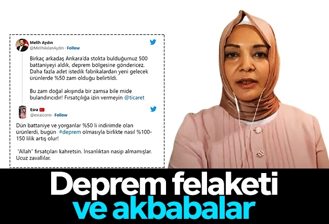 Hilal Kaplan : Deprem felaketi ve akbabalar